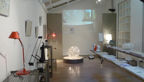 Allestimento mostra lampade storiche